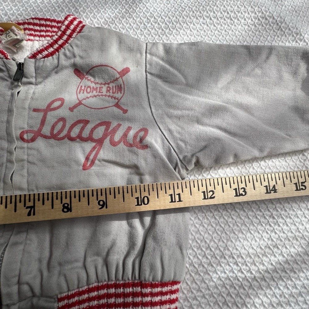 Vintage Junior League Rugged Duds Infant Size Baseball Jacket Made In USA Rare - Picture 5 of 7